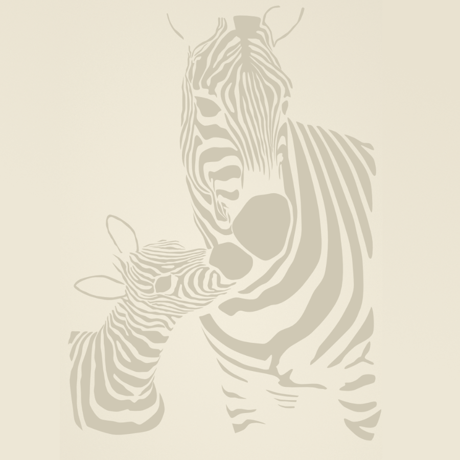 Zebramama und Zebrababy